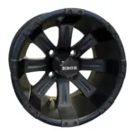 TIR RX inch vegas casino tempest matte black golf cart wheel comp webp