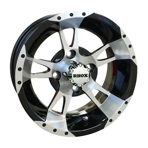 TIR RX rhox inch black machined x golf cart wheel comp webp