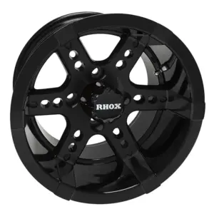 TIR RX gloss black inch dominator golf cart wheel comp webp