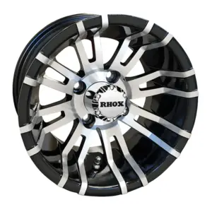 TIR RX rhox inch black machined golf cart wheel comp webp