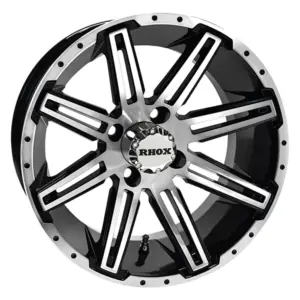 TIR RX machined black inch rhox golf cart wheel comp webp