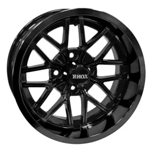 TIR RX B gloss black inch rhox golf cart wheel comp webp