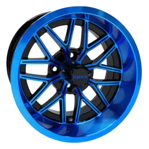 TIR RX BBL blue and black rhox inch golf cart wheel comp webp