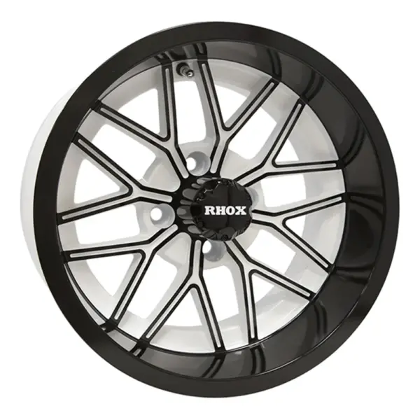 TIR RX WB inch rhox white and black golf cart wheel comp webp