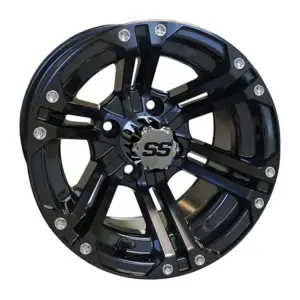 TIR RX rhox terminator gloss black inch golf cart wheel comp webp