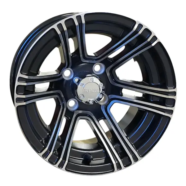 TIR RX machined black x golf cart wheel rhox comp webp