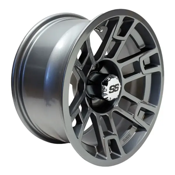 TIR RX GM rhox inch gunmetal gray golf cart wheel angled comp webp