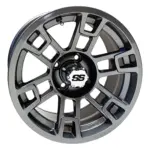 TIR RX GM rhox inch gunmetal gray golf cart wheel main comp webp