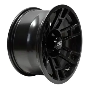 TIR RX MB rhox inch matte black golf cart wheel angled comp webp