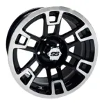 TIR RX machined black rhox inch golf cart wheel main comp webp