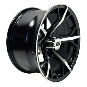 TIR RX rhox inch machined black golf cart wheel comp webp