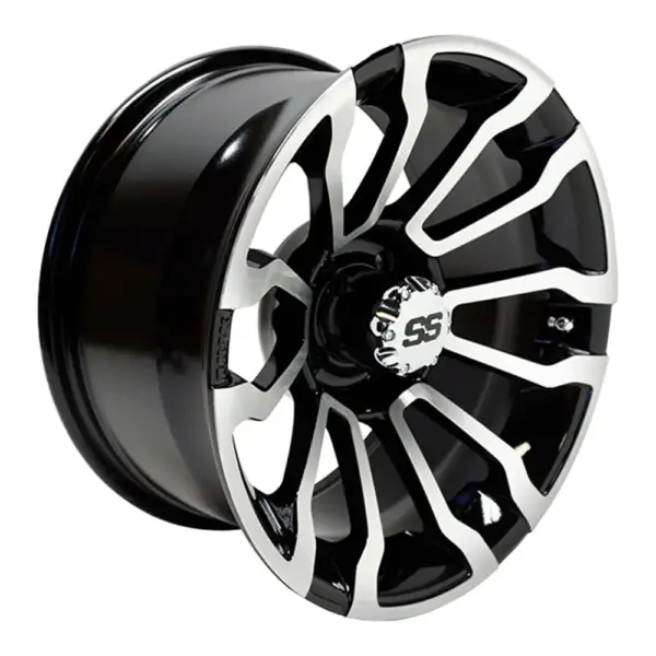 TIR RX rhox inch machined black golf cart wheel comp webp