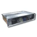 Universal Golf Cart Truck Bed Aluminum Diamond Plate Box Only webp