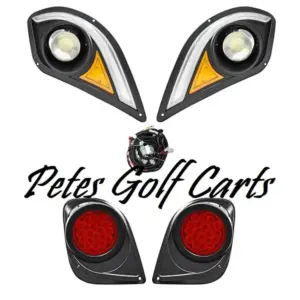 Yamaha Drive Golf Cart Light Kit With RBGW LED Running Lights and Up WM PGC webp