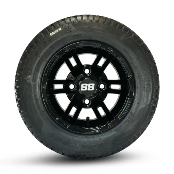 bulldog inch gloss black golf cart wheel sgc dot street tire combo sidewall webp