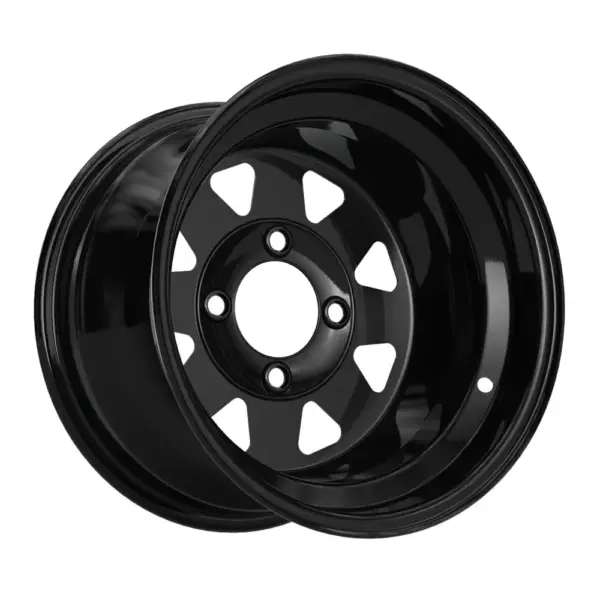 sw TIR black steel x slotted golf cart wheel offset comp webp