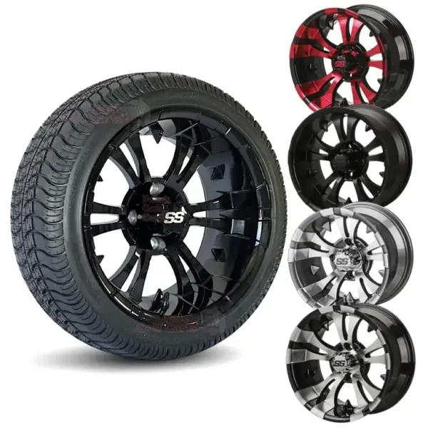 ‎ inch vampire golf cart wheels and DOT Low Profile Street Turf Combo Set of EZGO CLUBCAR YAMAHA webp